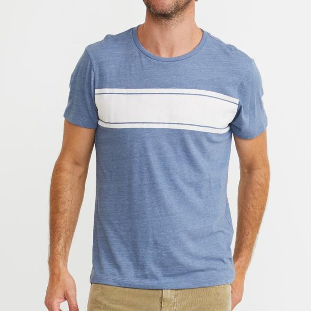 MARINE LAYER BALTIC TEE DARK DENIM S M MARGE XL